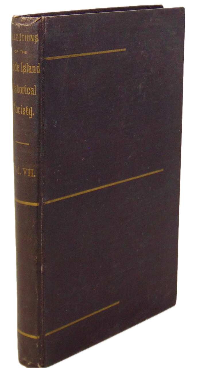 1885 Rhode Island Historical Society, Rhode Island History