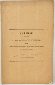 Christian Ministers are Called to Self Denial, 1839 Episcipal Sermon