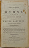 A Collection of Hymns, for the Protestant Church of the United Brethren 1809