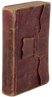 1861 Welsh New Testament pocket size with flap closure, American Bible Society