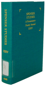 Spenser Studies: A Renaissance Poetry Annual XXIV
