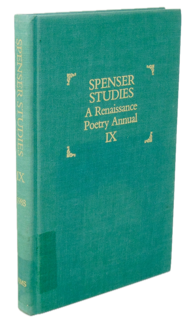 Spenser Studies: A Renaissance Poetry Annual IX