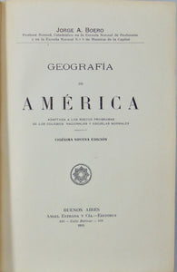 Boero, Jorge A. Geografia de America (1915)