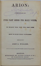 Load image into Gallery viewer, Arion: A Collection of Four-Part Songs for Male Voices (1862)