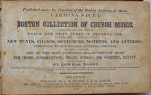 Load image into Gallery viewer, Lowell Mason. Carmina Sacra: or Boston Collection of Church Music (1841)
