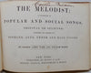 Mason & Webb.  The Melodist; a Collection of Popular and Social Songs