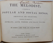 Load image into Gallery viewer, Mason &amp; Webb.  The Melodist; a Collection of Popular and Social Songs