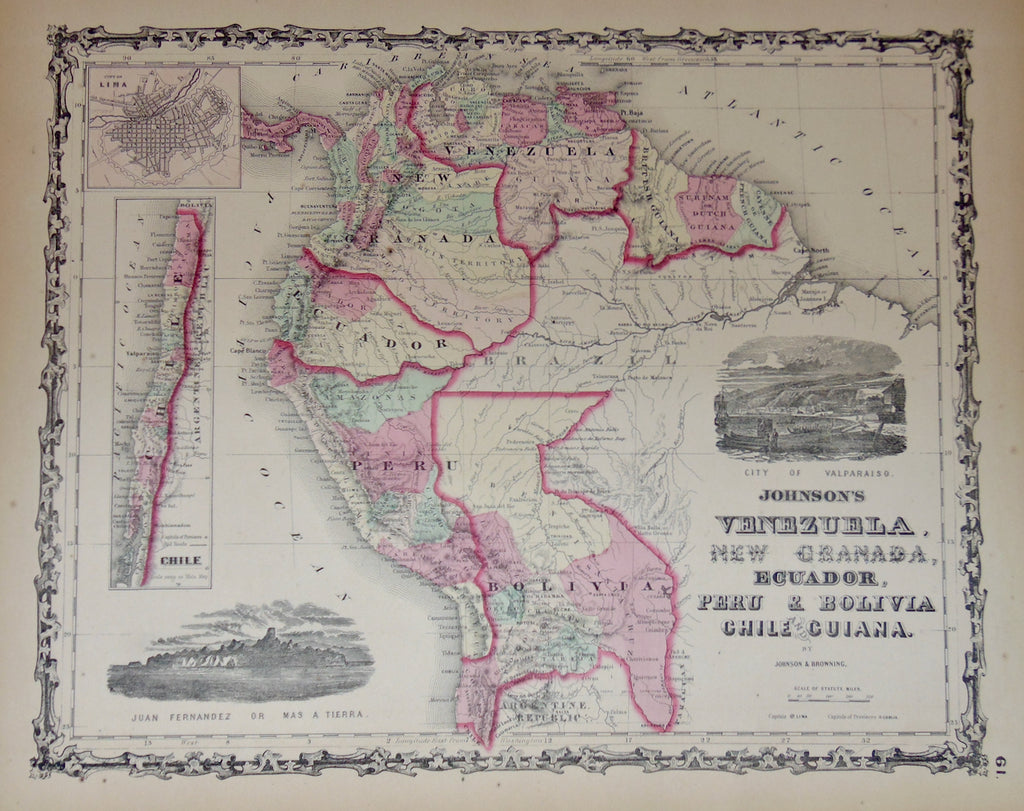 [MAP] Johnson's Venezuela, New Granada, Ecuador, Peru & Bolivia, Chile & Guiana