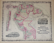 [MAP] Johnson's Venezuela, New Granada, Ecuador, Peru & Bolivia, Chile & Guiana