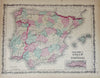 [MAP] Johnson's Spain and Portugal (c. 1861)