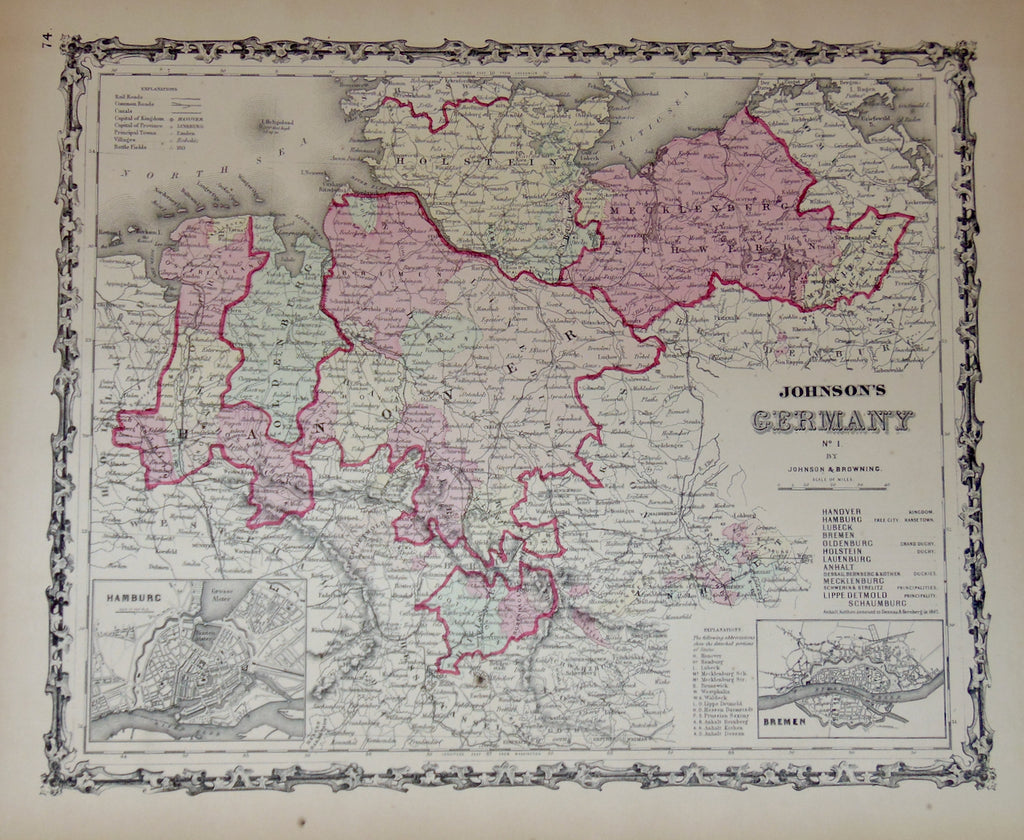 [MAP] Johnson's Germany no. I. (c. 1861)