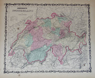 [MAP] Johnson's Switzerland (c. 1861)