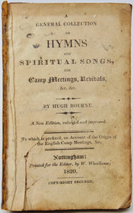 Primitive Methodist, Hymns and Spiritual Songs, for Camp Meetings, Revivals 1820