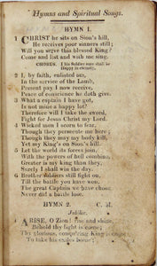 Primitive Methodist, Hymns and Spiritual Songs, for Camp Meetings, Revivals 1820
