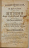 A Pocket Hymn Book, John Hamilton 1829 Harrisburg, PA