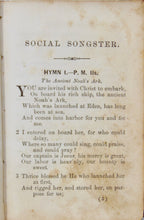 Load image into Gallery viewer, The Social Songster, Hymns and Spiritual Songs, Methodist Protestant Church