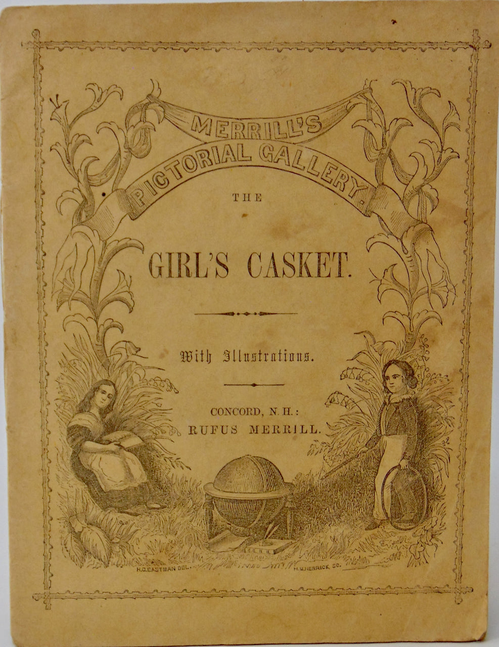 Mrs. Lovechild. The Girl's Casket ca 1850 Merrill's Pictorial Gallery