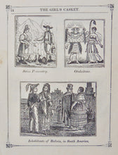 Load image into Gallery viewer, Mrs. Lovechild. The Girl&#39;s Casket ca 1850 Merrill&#39;s Pictorial Gallery