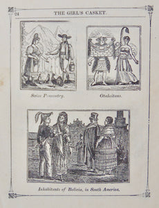 Mrs. Lovechild. The Girl's Casket ca 1850 Merrill's Pictorial Gallery