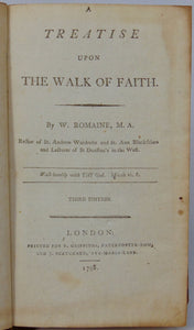 Willliam Romaine.  A Treatise upon The Walk of Faith (1798)