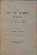 Load image into Gallery viewer, The Hypothesis of Creation A Brief Review of the So-Called Mosaic Account (1877)