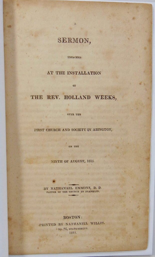 1815 Emmons, The Doctrines of Grace are The Gospel & Establish Who Will Be Saved
