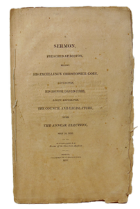 1810 Sermon attacking the Federal Government, State Legislature Refused to Print