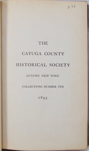 Collections of Cayuga County Historical Society Numbers One to Twelve, 1879-1906