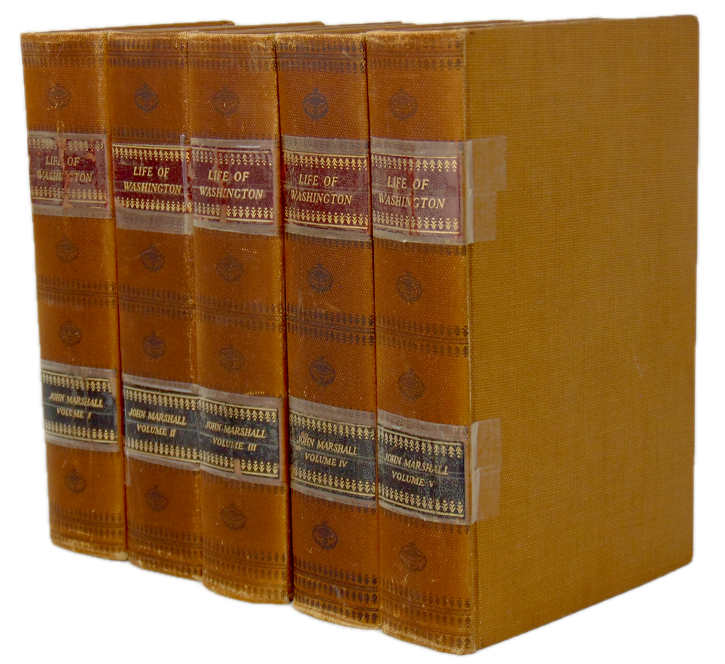 John Marshall.  Life of George Washington, complete 5 volume set