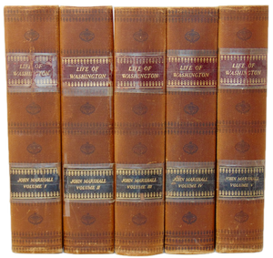 John Marshall.  Life of George Washington, complete 5 volume set