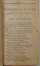 Load image into Gallery viewer, Watts, I. The Psalms of David Imitated in the Language of the New-Testament 1803