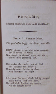 A Collection of Psalms and Hymns, for Publick Worship 1813 Boston imprint