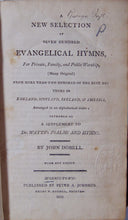 Load image into Gallery viewer, Dobell. A New Selection of Seven Hundred Evangelical Hymns 1810 Baptist