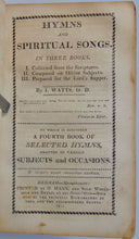 Load image into Gallery viewer, 1811 Watts. Psalms of David &amp; Hymns, Dedham, MA with hymns by Henry Mann