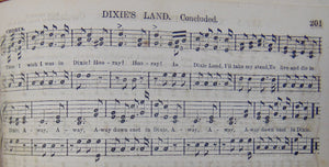 1860 The Nightingale, Songs & Hymns, early printing of "Dixie Land"