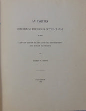 Load image into Gallery viewer, Origin of the Laws of Rhode Island (1719-1783) Disfranchising Roman Catholics
