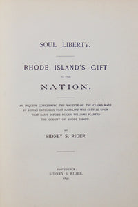 Soul Liberty : Rhode Island's Gift to the Nation