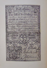 Load image into Gallery viewer, The Paper Money of Rhode Island, 1710 to 1786, illustrated