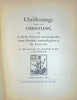Roger Williams. Christenings make not Christians, 1645. A lost tract reprinted