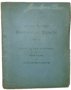 Visits of the Northmen to Rhode Island 1877 Historical Tract No. 2