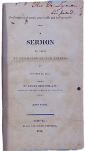 1812 Lyman Beecher, A Reformation of Morals, Sins of America