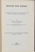 Load image into Gallery viewer, History Foreign Missions, Presbyterian US, Austin Theological Seminary Lectures
