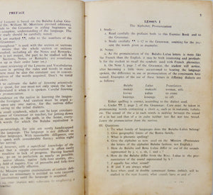 Exercise Book on Buluba-Lulua Grammar, RARE 1941 Missionary Press