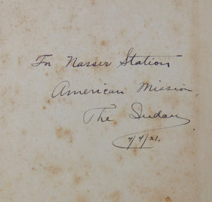 Minutes of the Sudan Missionary Association, 1911-1920