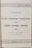 Minutes of the Sudan Missionary Association, 1911-1920