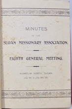 Load image into Gallery viewer, Minutes of the Sudan Missionary Association, 1911-1920