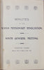 Minutes of the Sudan Missionary Association, 1911-1920