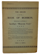 The Origin of the Book of Mormon, Re-Examined