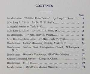[CHINA] Ella Davidson Little : In Memorium 1916 Christian Missionary Account