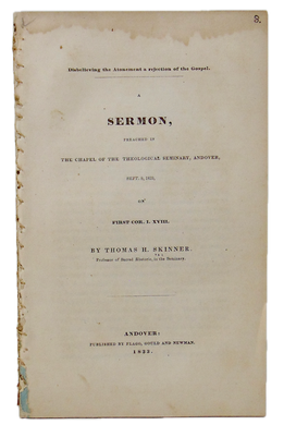 Disbelieving the Atonement a rejection of the Gospel (1833)